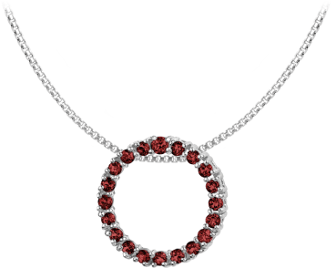 Jacques Lemans - Kette Sterlingsilber mit Granat - SE-C121C